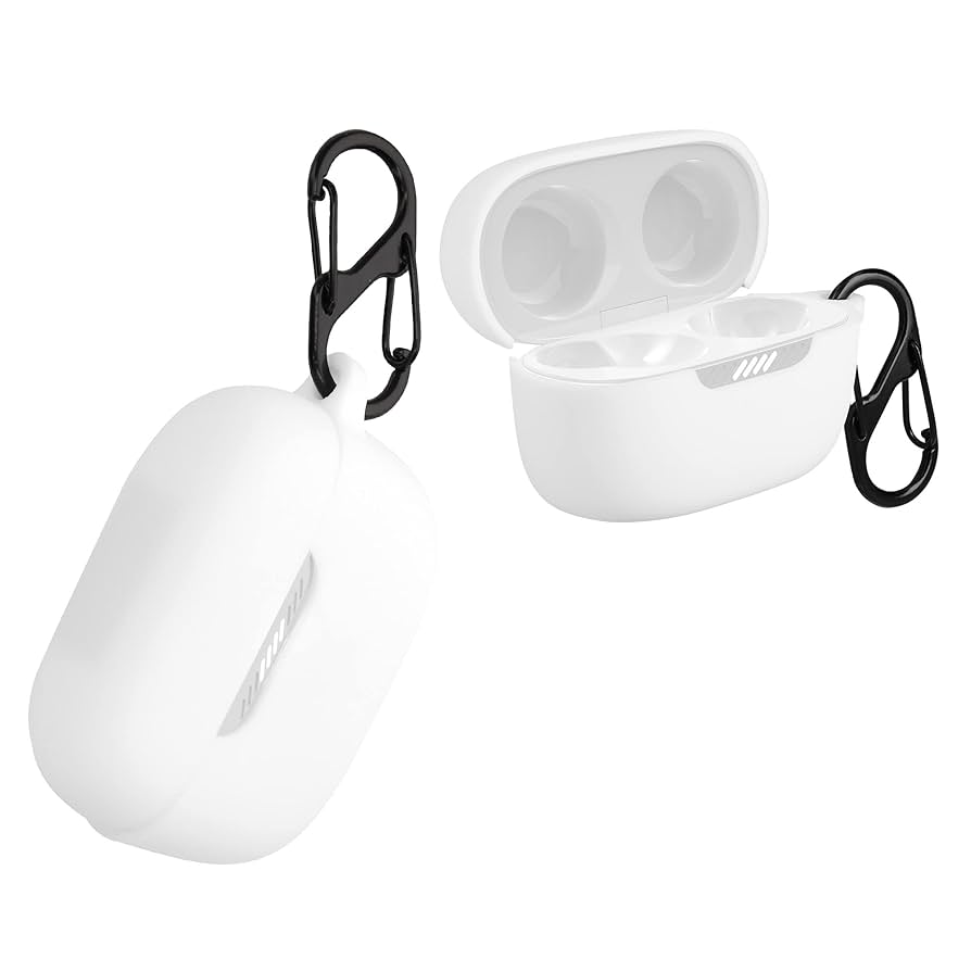 ワイヤレスイヤフォンケース ホワイト JVC Gummy Bluetooth Earbuds, True Wireless Headphones with